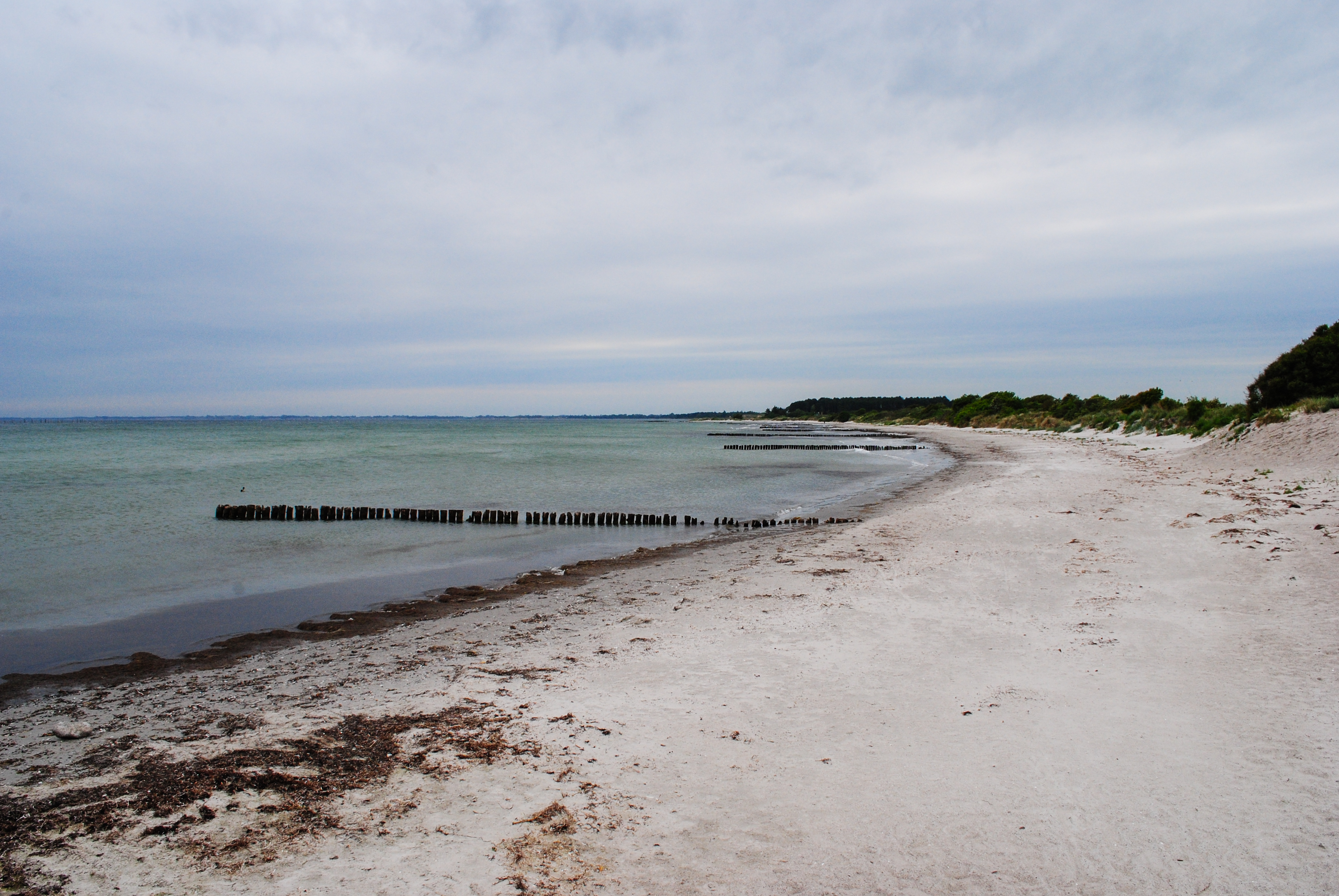 Пристанището Клинтхолм от остров Møns, Дания