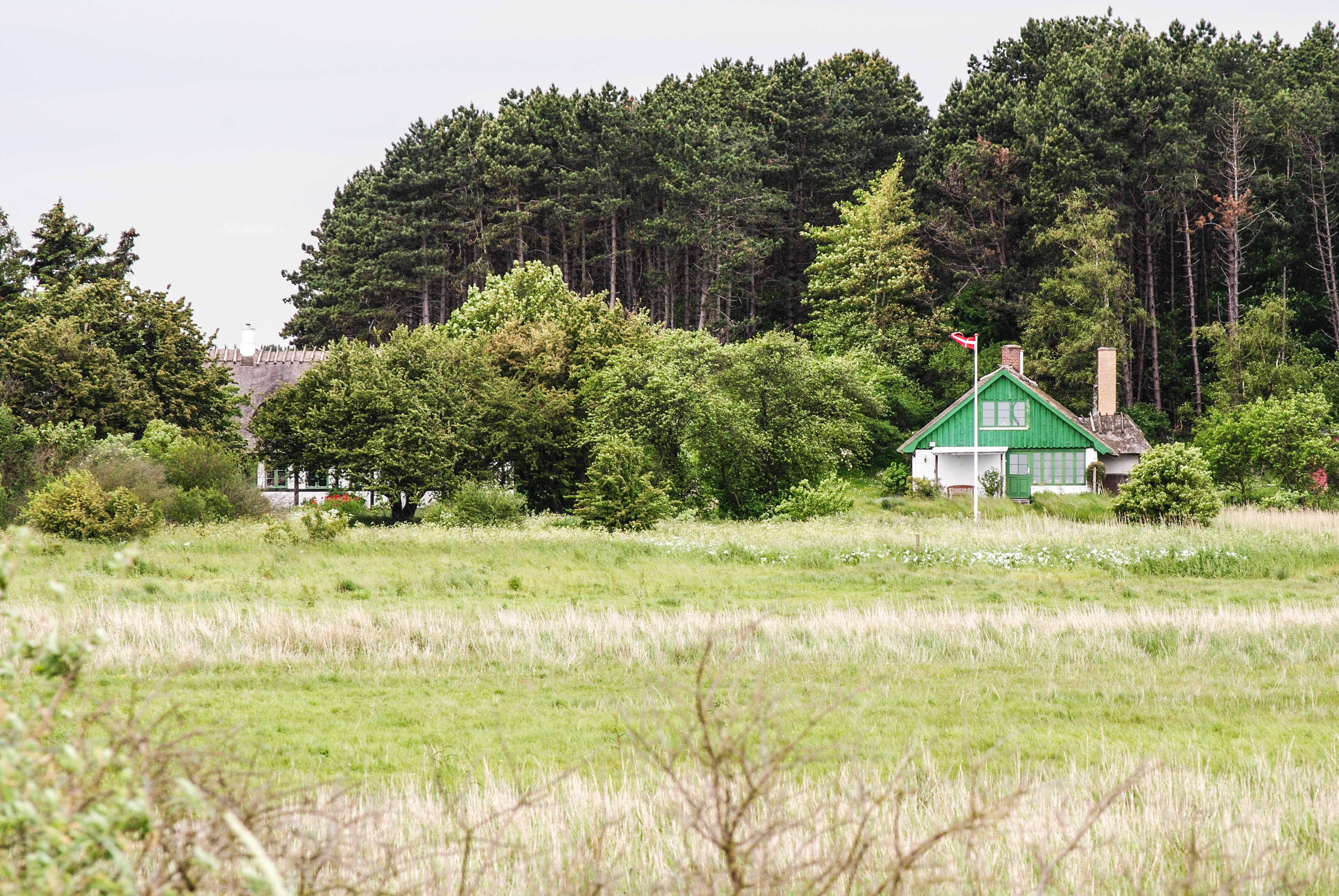 Пристанището Клинтхолм от остров Møns, Дания